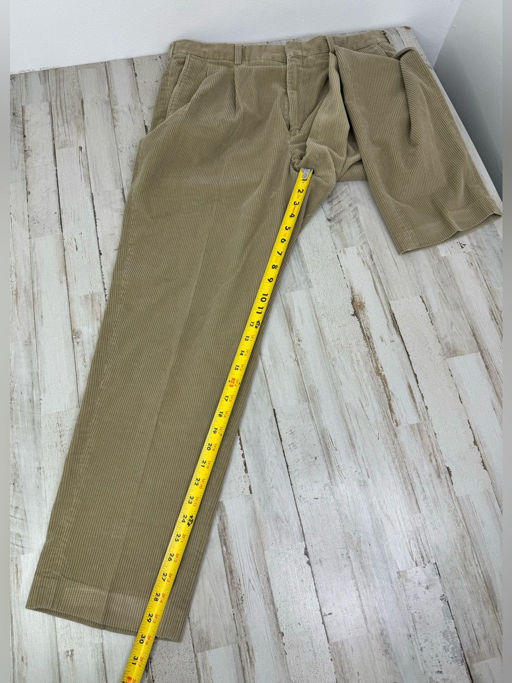 Vintage Eddie Bauer Corduroy Pants Mens 38x30 Tan Straight Leg - Picture 8 of 11